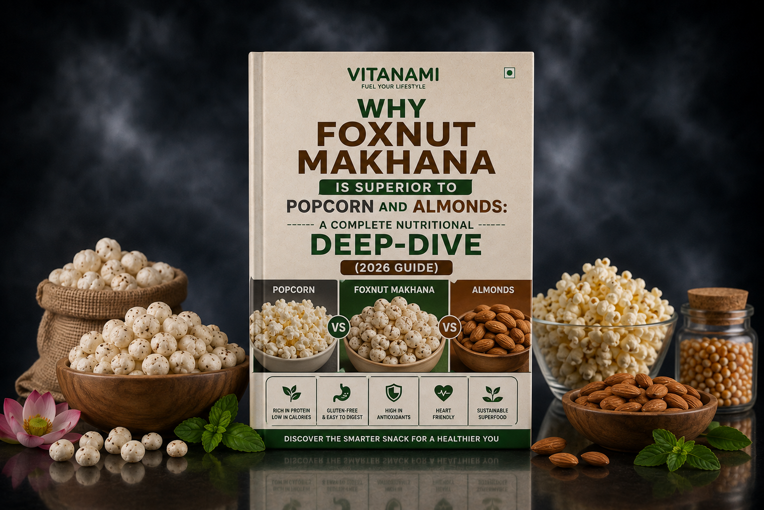 Why Foxnut Makhana is Superior to Popcorn and Almonds: A Complete Nutritional Deep-Dive (2026 Guide)