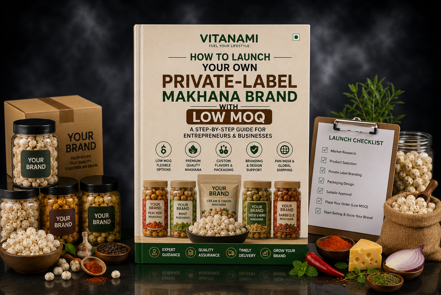 How to Launch Your Own Private-Label Makhana Brand with Low MOQ