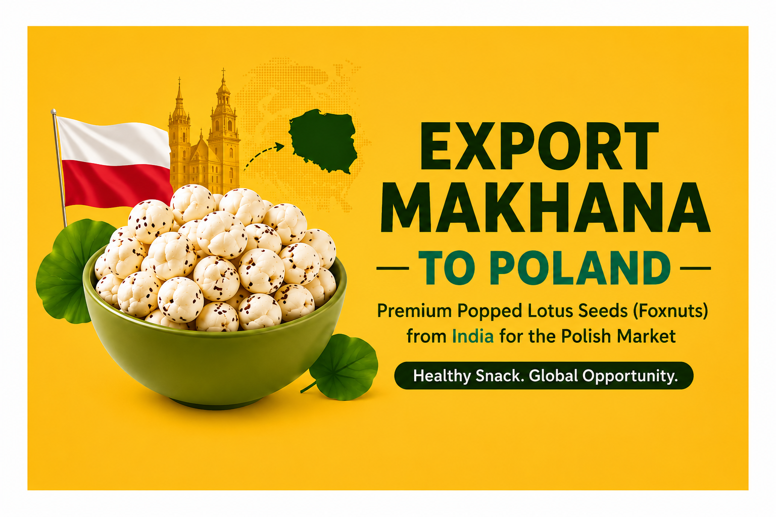 Export Makhana to Poland