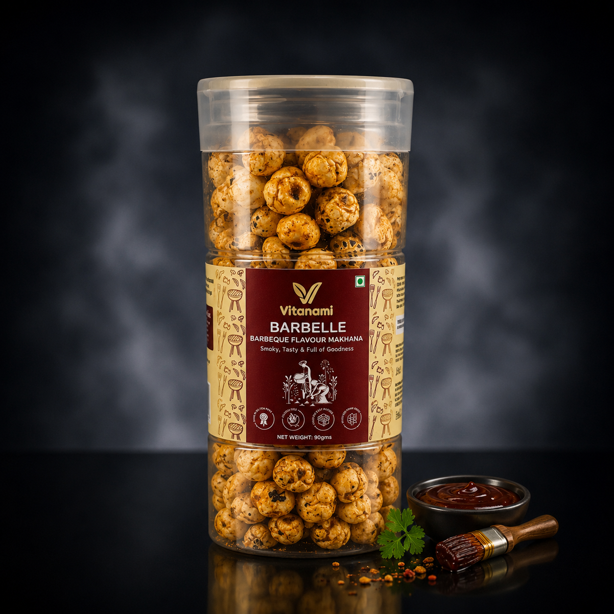 Smoky Barbecue Flavored Makhana