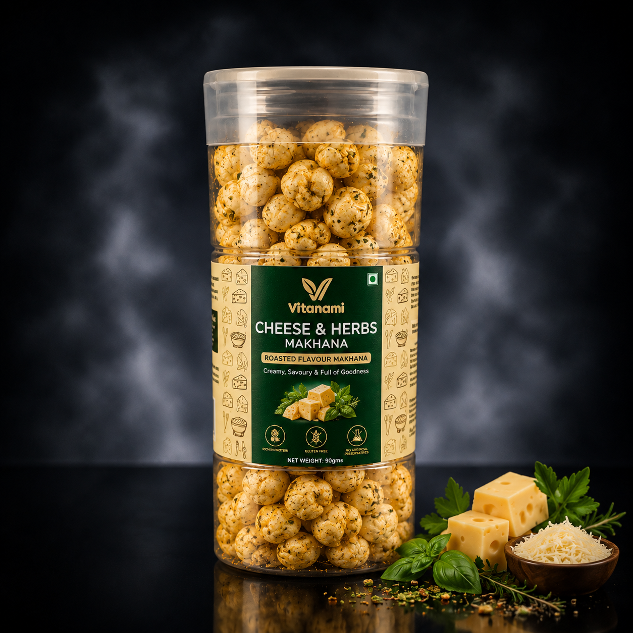 Cheese & Herbs Flavored Makhana